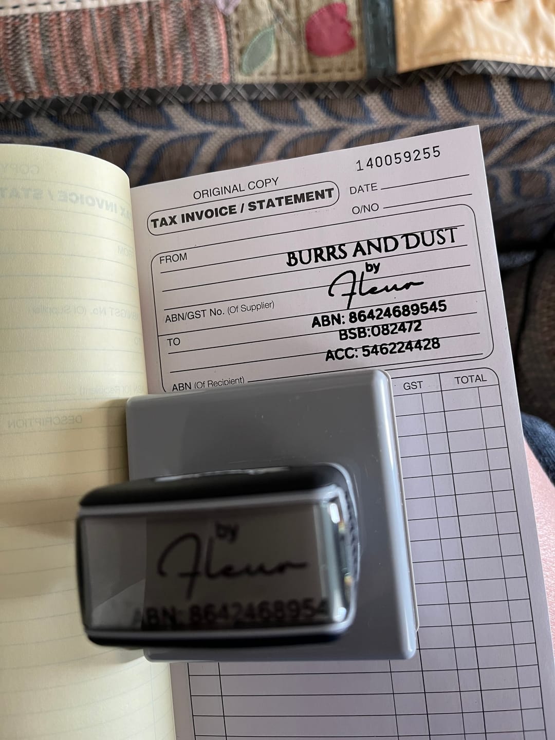 Customer photo review of Pre-Inked Stamps