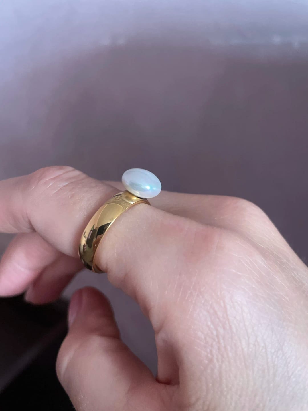 Customer photo review of Aura Pearl Band