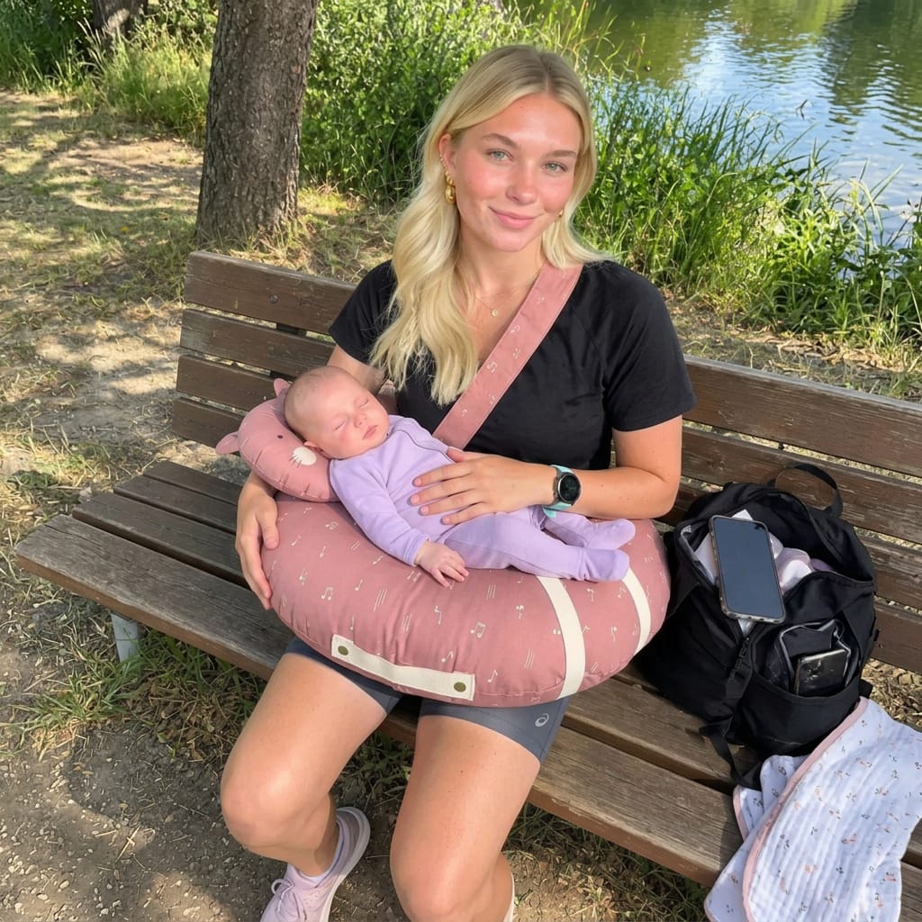 Customer photo review of Almohada CozyHalo Manos Libres