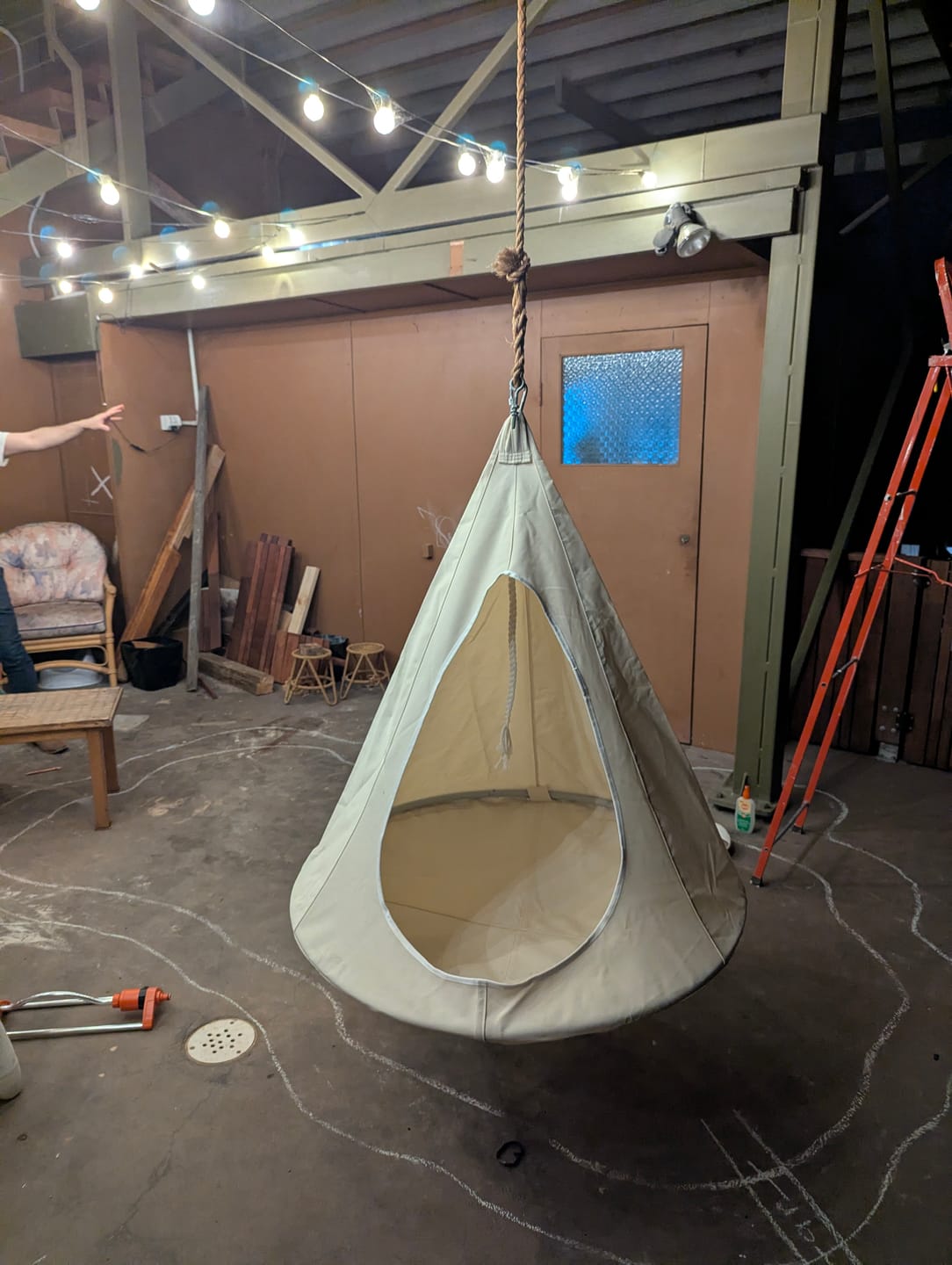 Customer photo review of 1m Hanging Swing Tent for Kids & Adults | Indoor & Outdoor Double Hammock Chair | Sensory Pod Swing for Autism & ADHD Support | Durable & Versatile