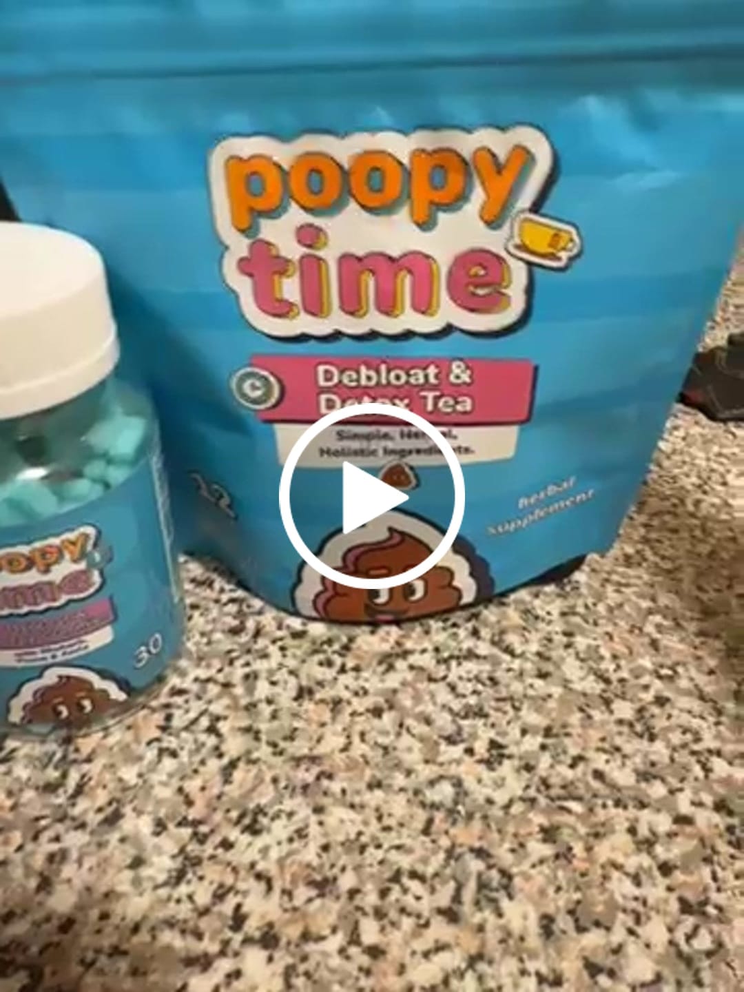 Customer video review of FREE GIFT! Poopy Time Debloat & Detox Tea