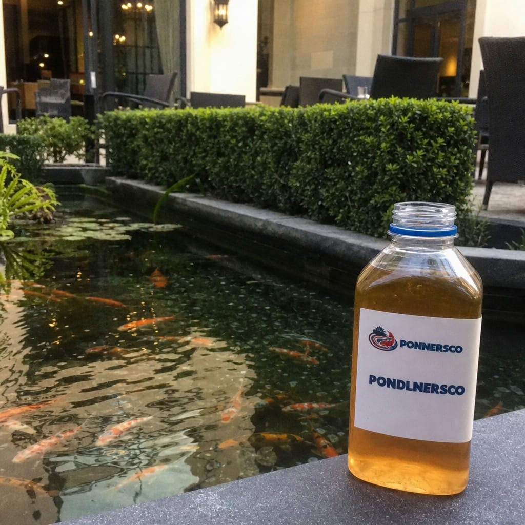 Customer photo review of Pond Fish Treatment UK | Anti-Parasite and Ulcer | Treats White Spot and Bacterial Infections