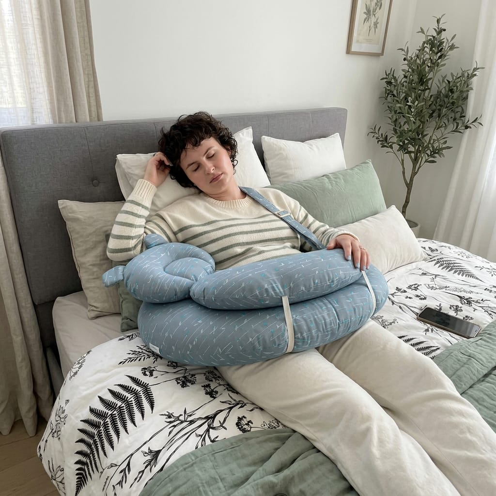 Customer photo review of Almohada CozyHalo Manos Libres