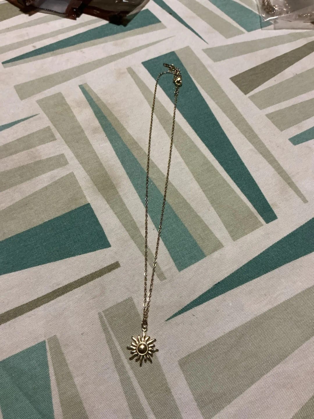 Customer photo review of Sunrise Glow Stainless Necklace