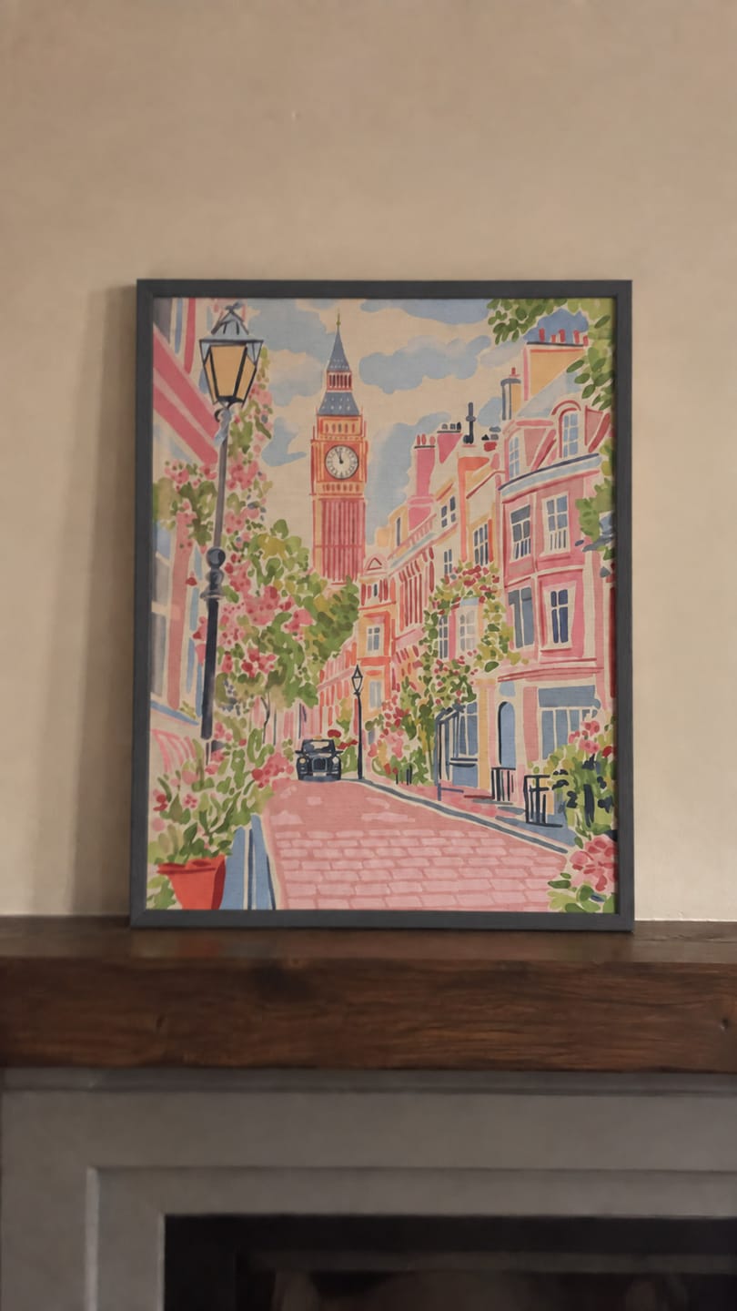 Customer photo review of Coffret Peinture par numéros - Pastel de Londres