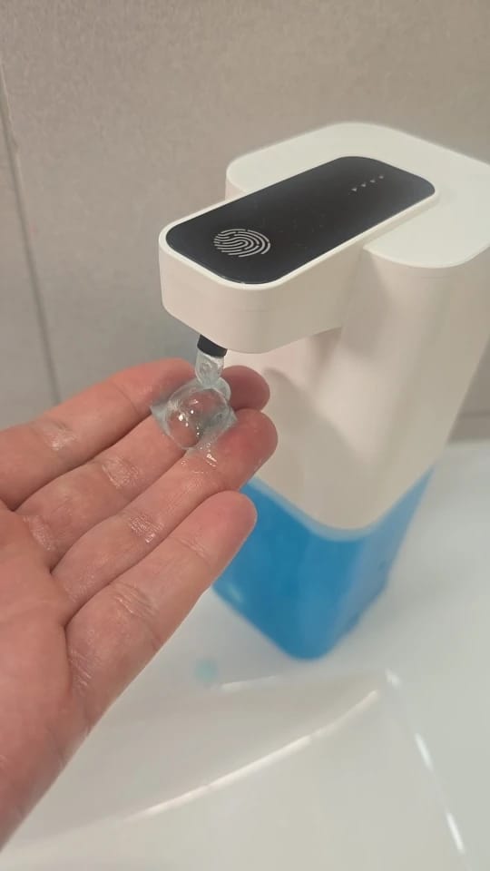 Customer photo review of Liquid Foma Soap Dispenser - Turn Your Everyday Handwashing Into a Smarter Experience