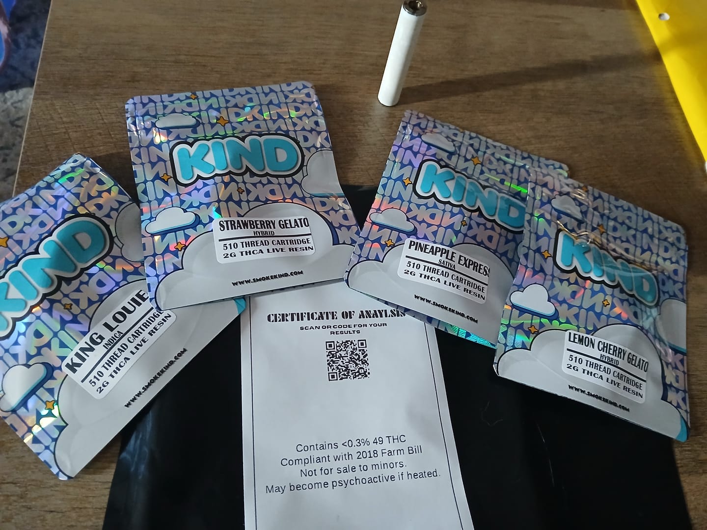 Customer photo review of KIND - 510 Thread - 2G THCa Live Resin