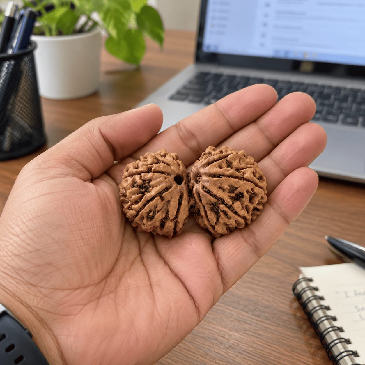 Customer photo review of Gauri Shankar Rudraksha (Nepali)