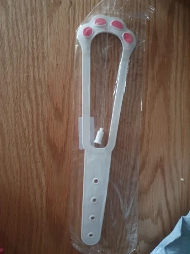 Customer photo review of Adjustable Cat Door Latch for Litter Box Rooms
