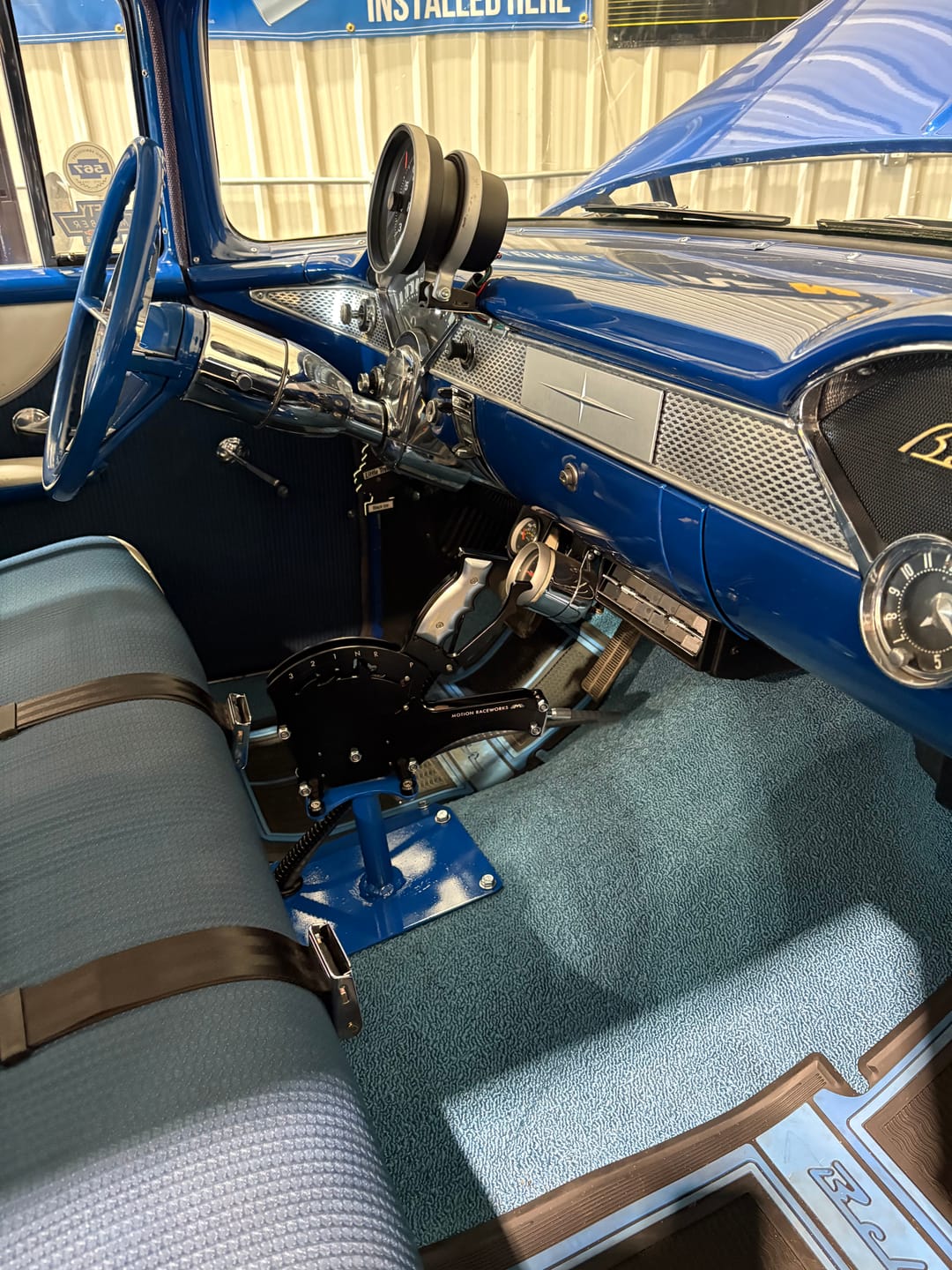 Customer photo review of TH400 3 Speed RMVB Pattern Billet Shifter Front Exit Operator Series