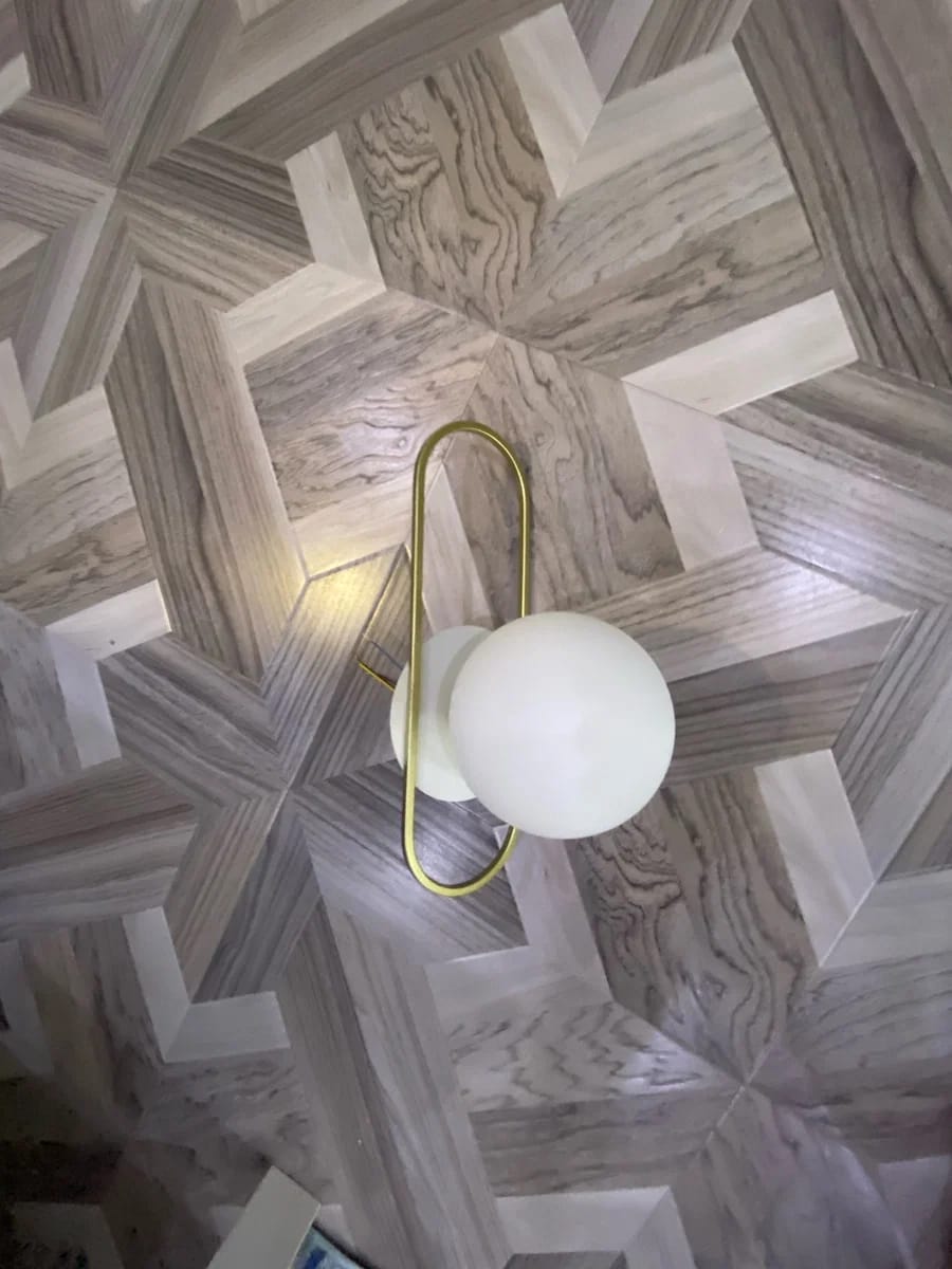 Customer photo review of Globe Wall Lamp