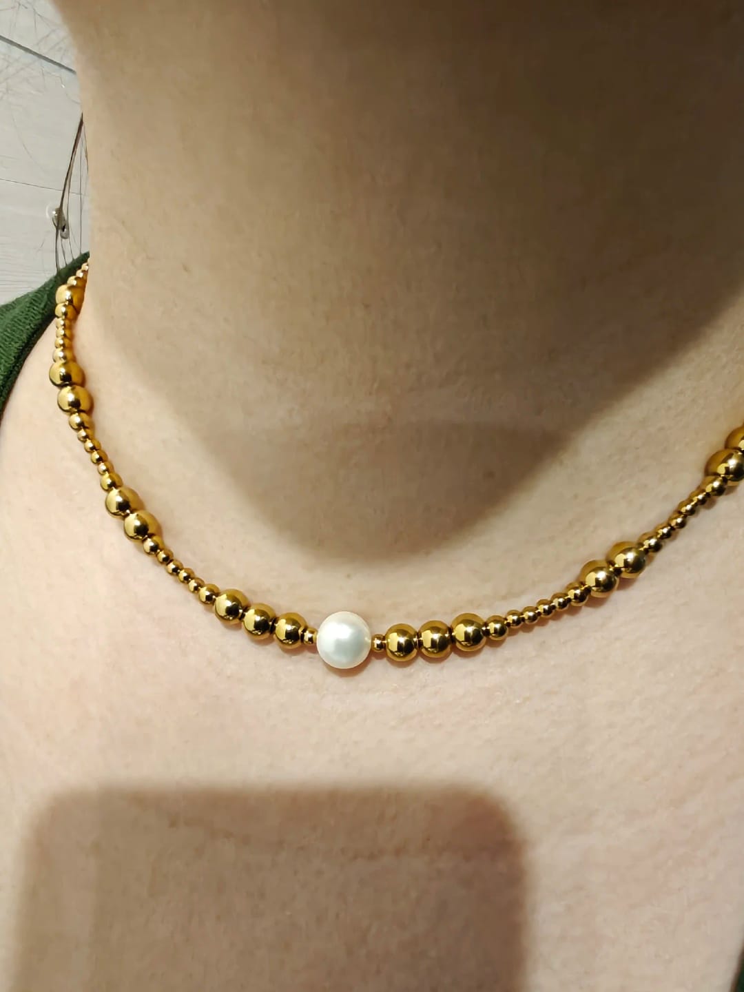 Customer photo review of Ocean Luxe Necklace