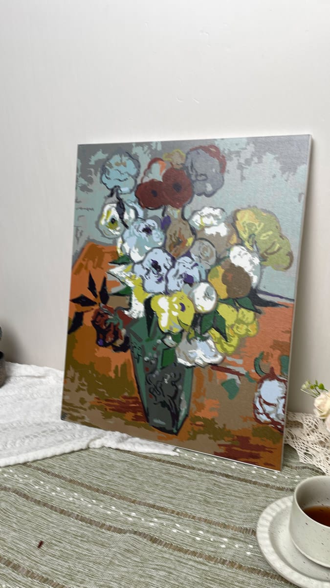 Customer photo review of Nature morte : vase avec roses et anémones - Van Gogh