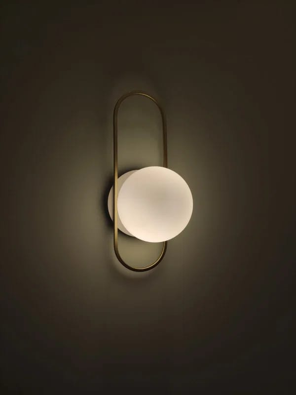 Customer photo review of Globe Wall Lamp