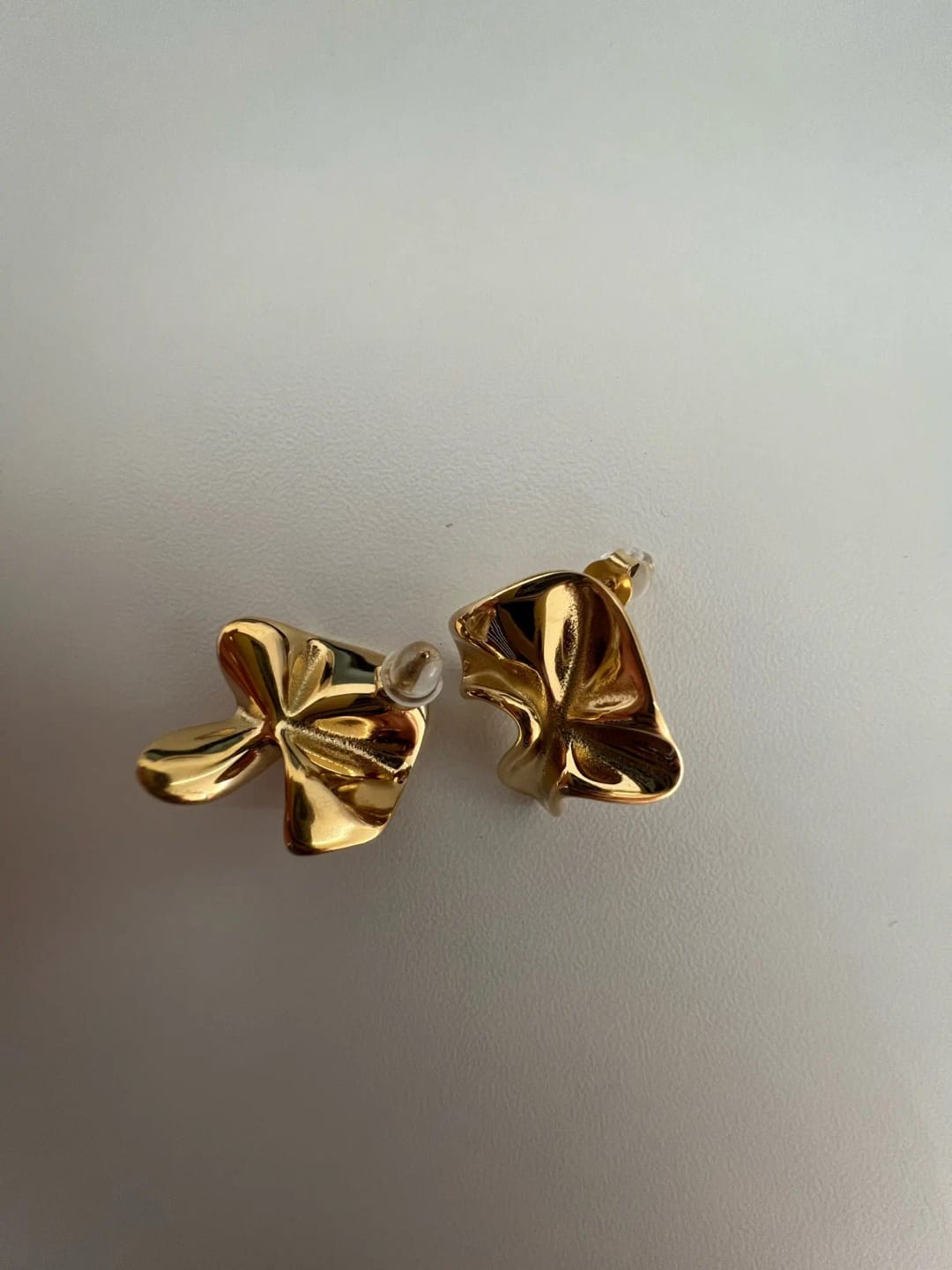 Customer photo review of Textured Bloom Studs