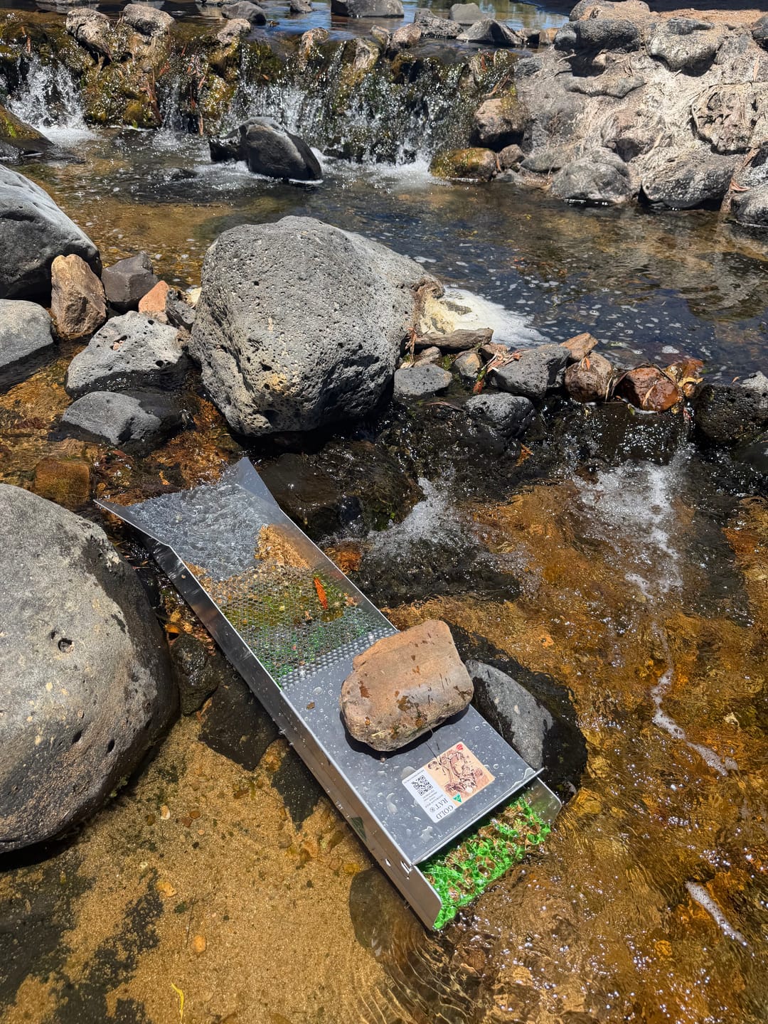 Customer photo review of 888 Gold Rat sluice - with Mini cell Dream mat