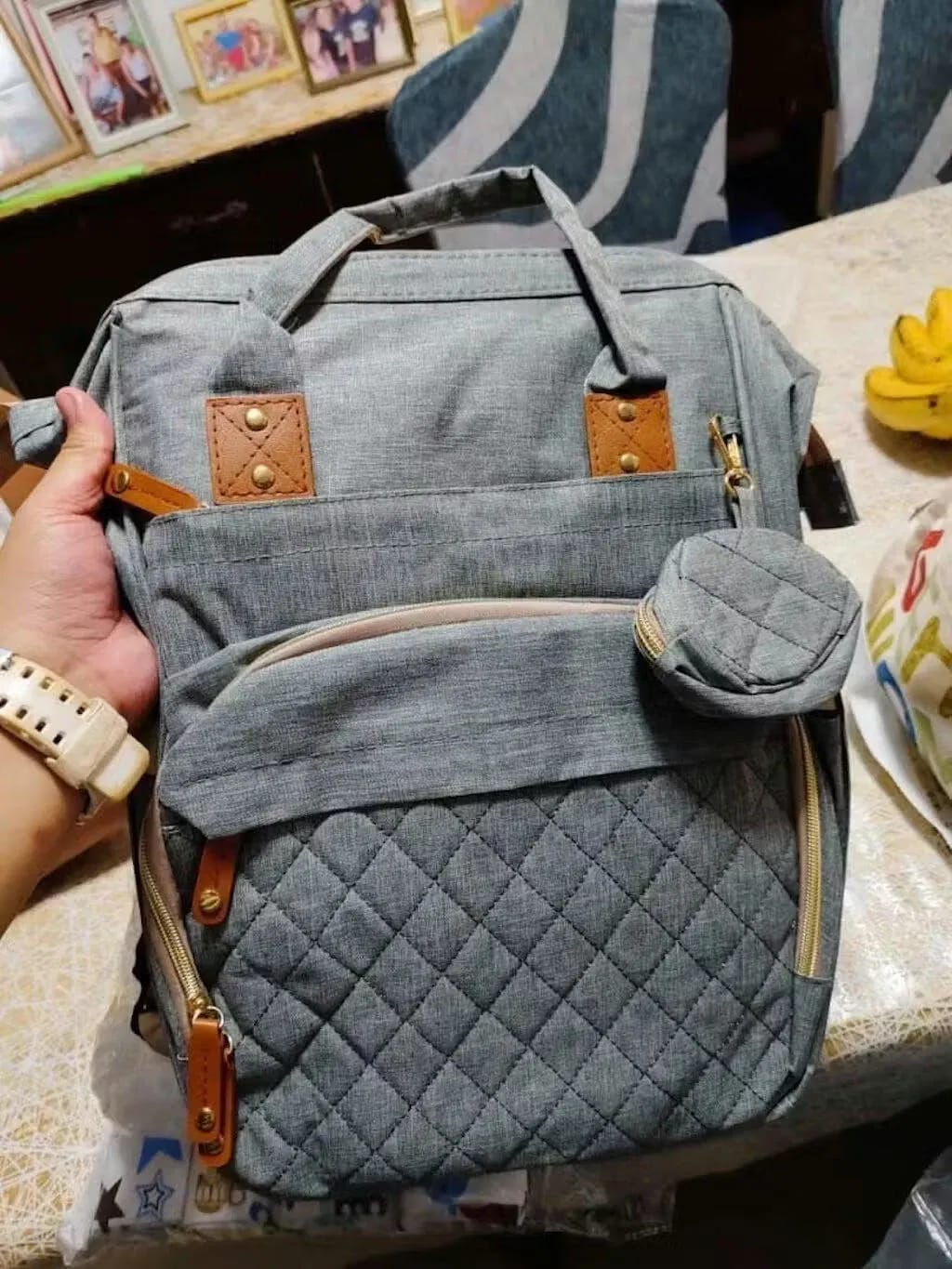 Customer photo review of PilleKuckó™ - a fekvőhellyé nyitható pelenkázótáska