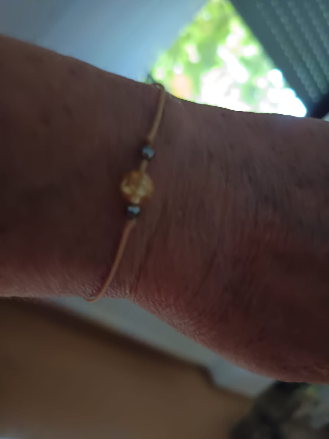 Customer photo review of Citrin Armband - Naturband