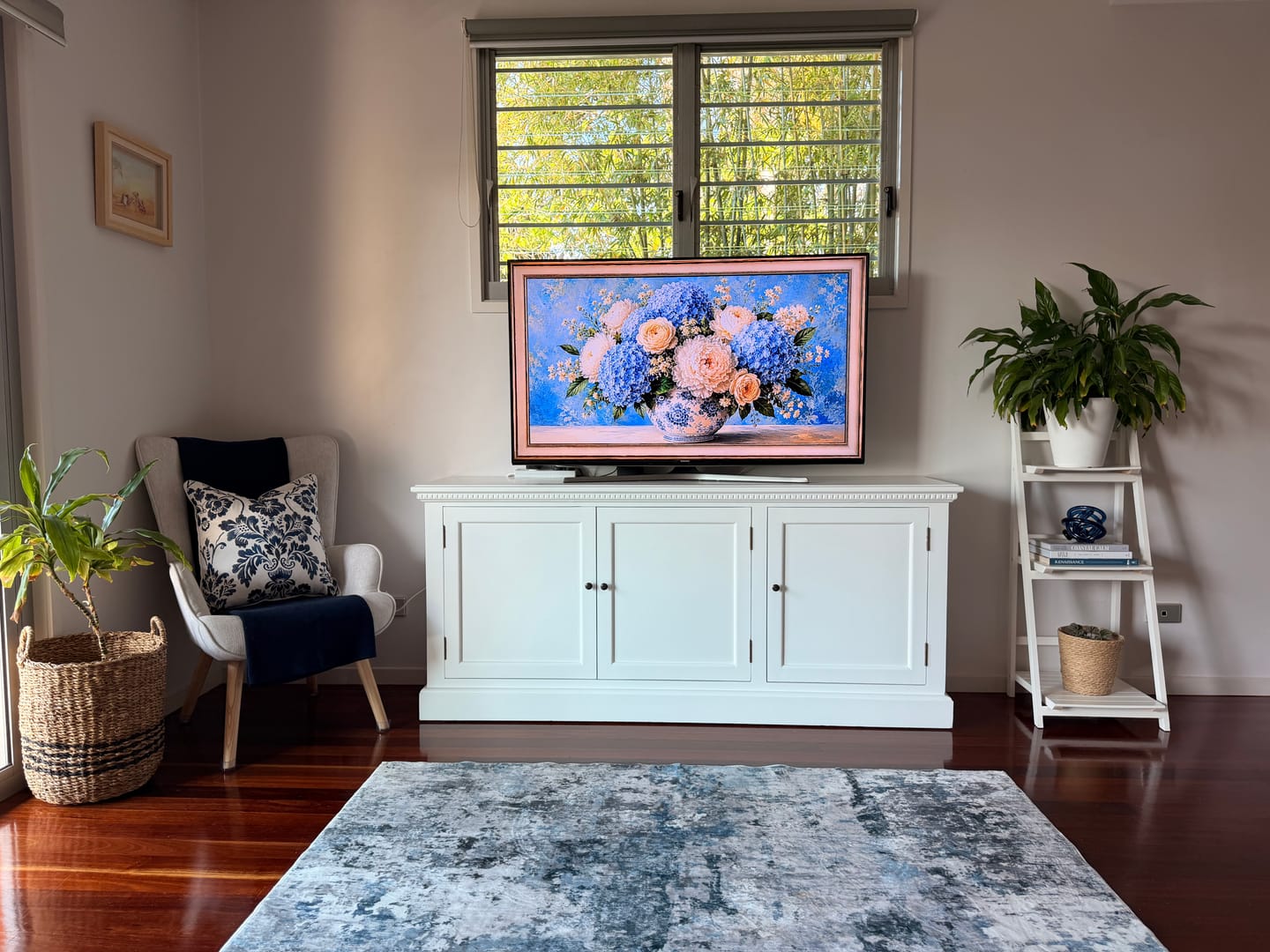 Customer photo review of Sadie Blue Machine Washable Rectangle Rug