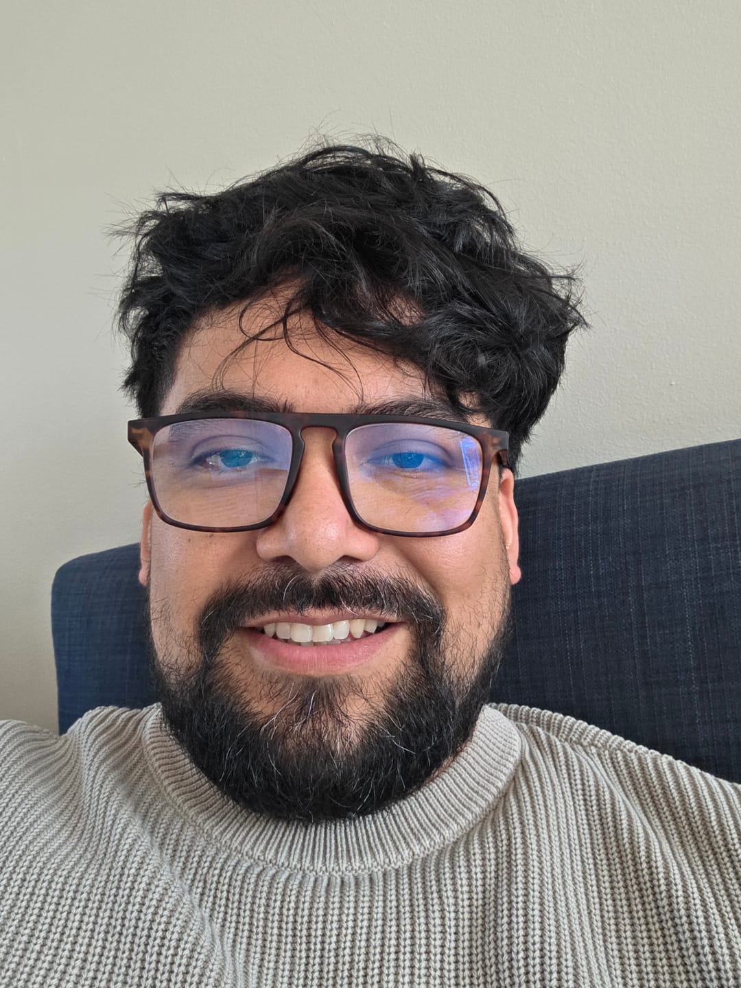 Customer photo review of Anteojos ópticos Nick Tortoise