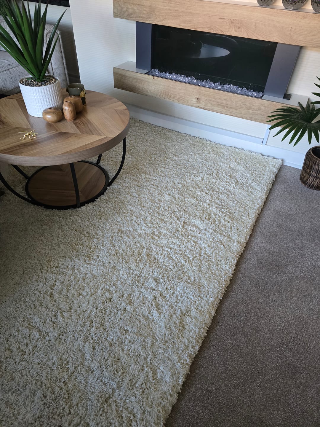 Customer photo review of Oxford Shaggy Rug - Ivory