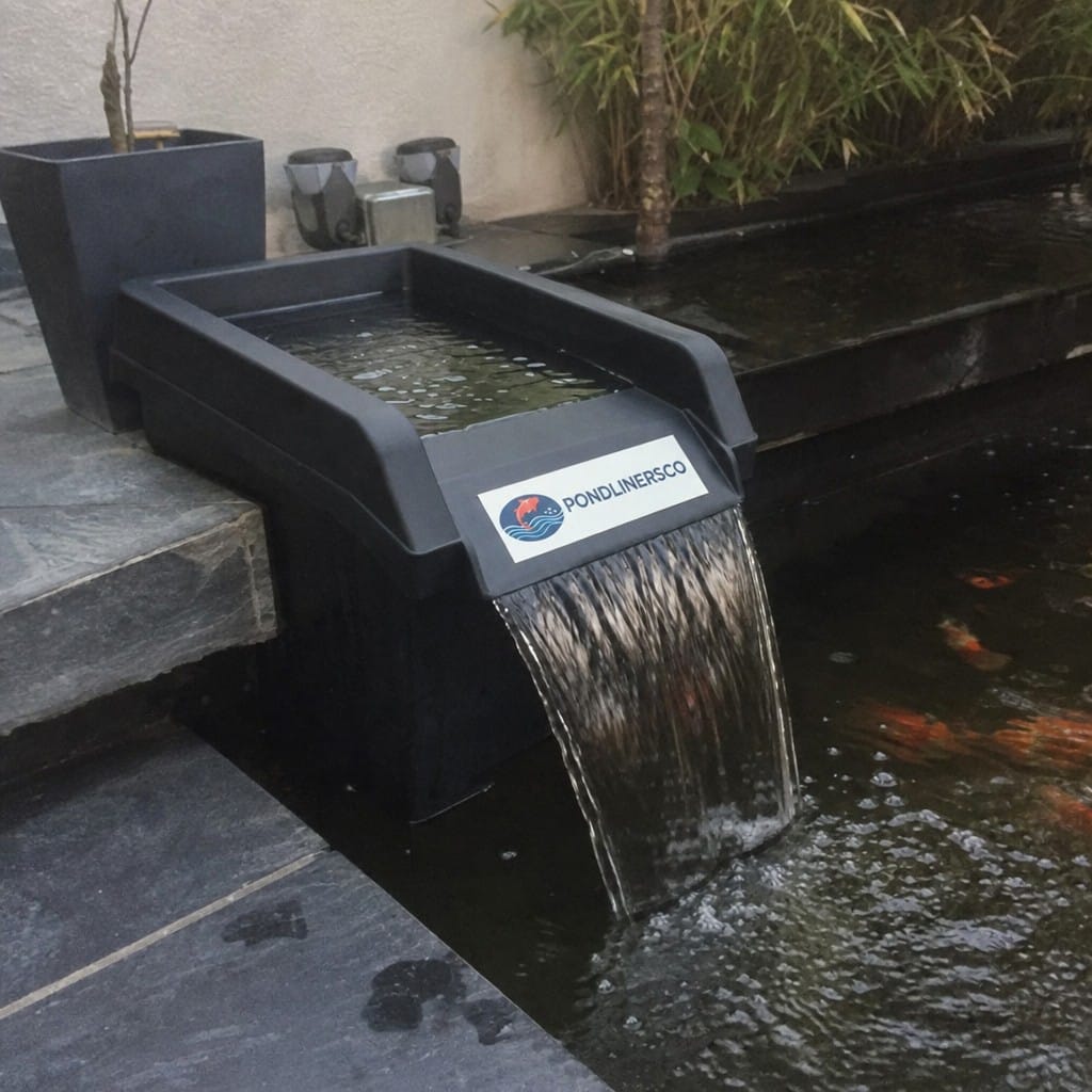 Customer photo review of Pond Waterfall Spillway UK | Creates Natural Waterfall Effect | Oxygenates Water | Easy Install