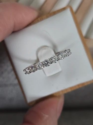 Customer photo review of Brilliant Stackables Silver Ring