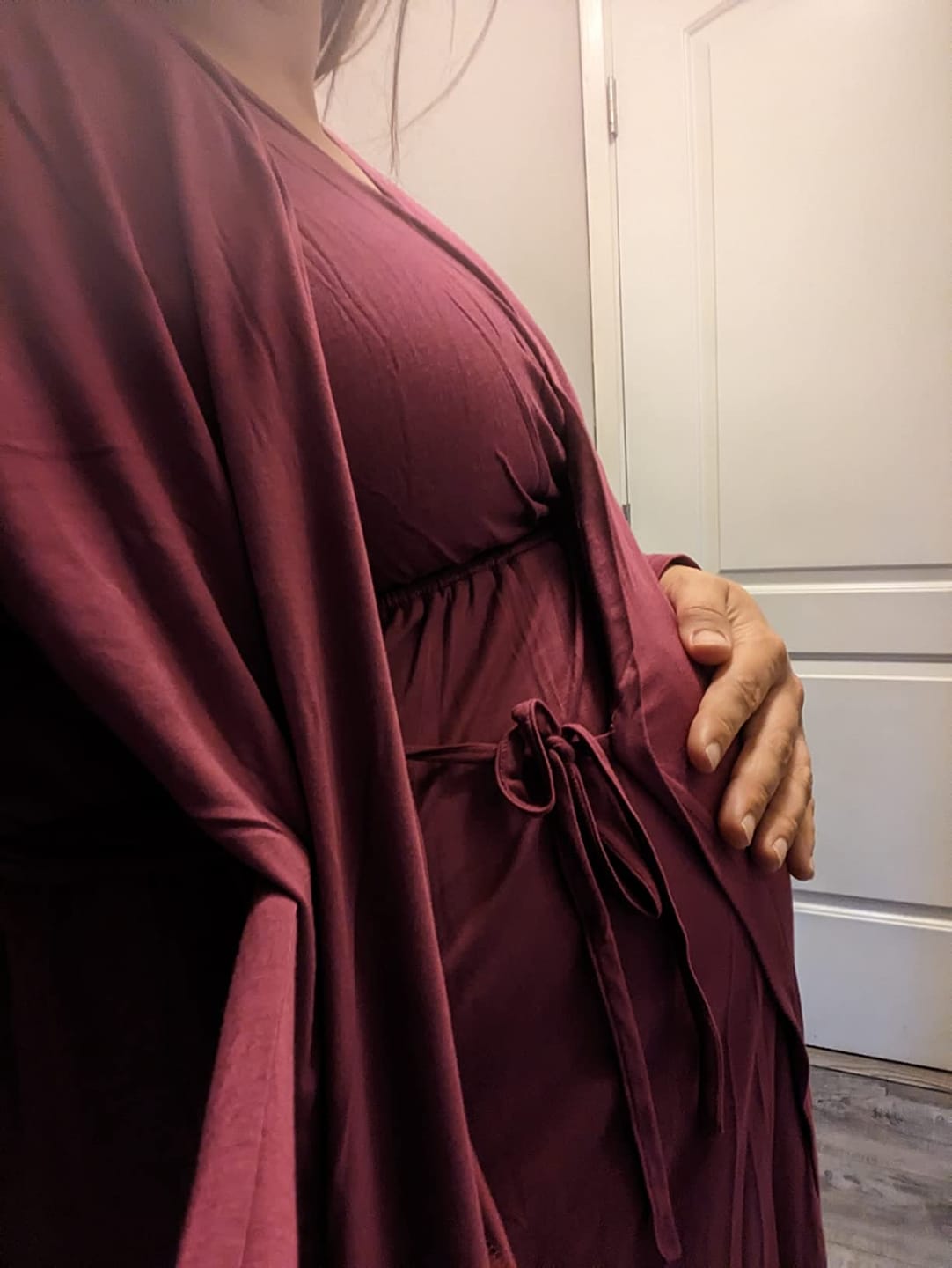 Customer photo review of Robe de maternité & d’allaitement