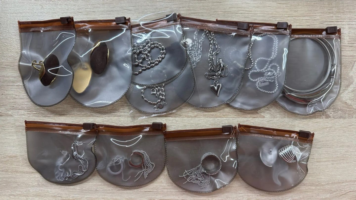 Customer photo review of Cosmic Orbit Studs