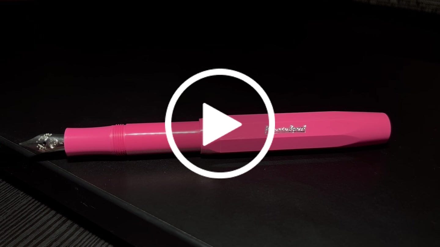Customer video review of Kaweco Skyline Sport Fountain Pen Fine, Pink