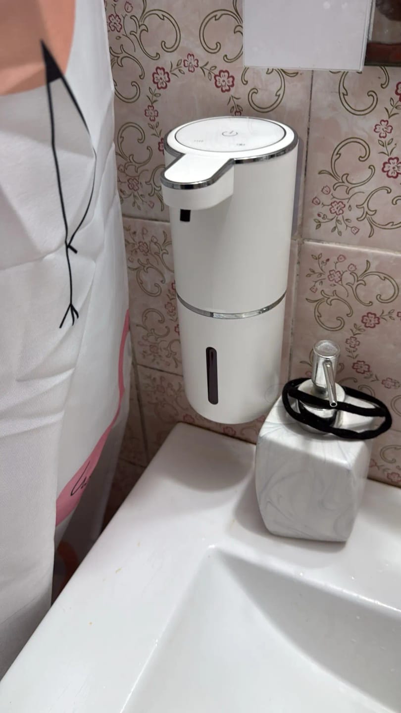 Customer photo review of Liquid Foma Soap Dispenser - Turn Your Everyday Handwashing Into a Smarter Experience