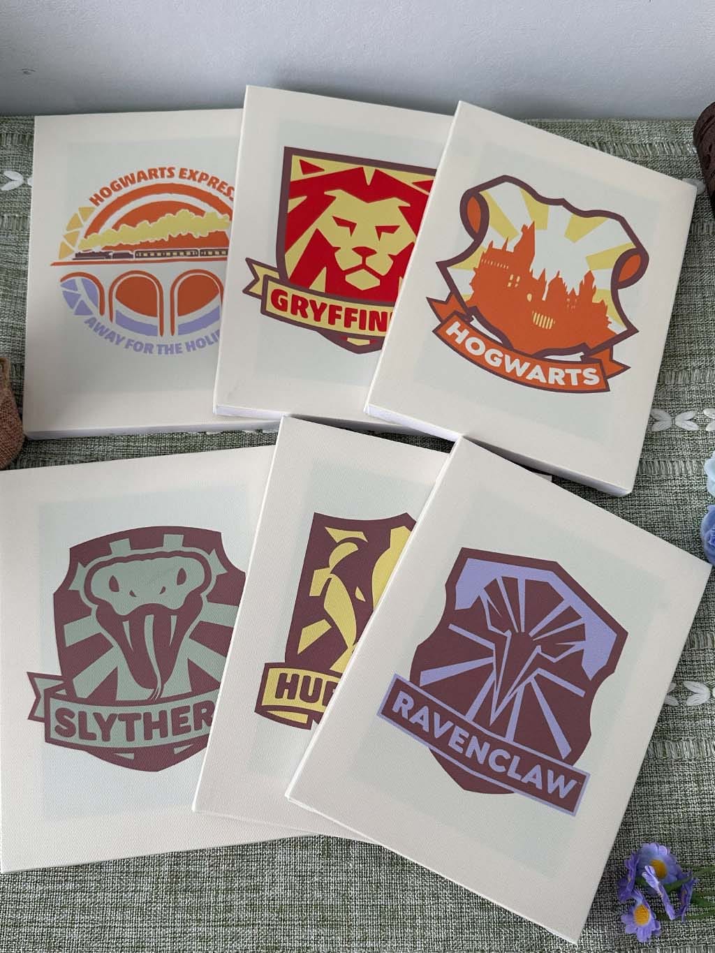 Customer photo review of Mini Peinture par numéros 15x20cm (6 pièces) - Les maisons de Harry Potter