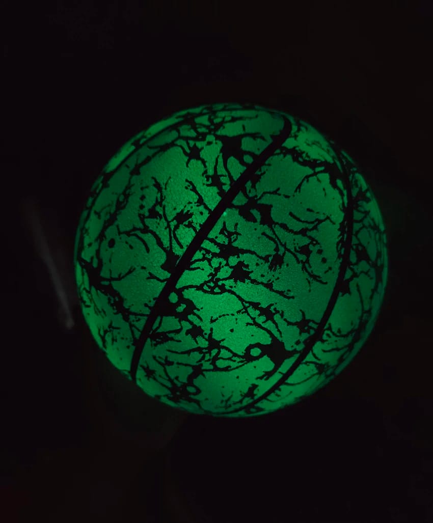 Customer photo review of Glow Basketball — Hoop Past Dark