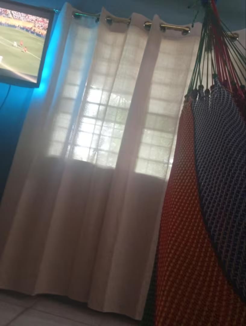 Customer photo review of Cortina Voil de Linho Texturizado Sob Medida - Élysée