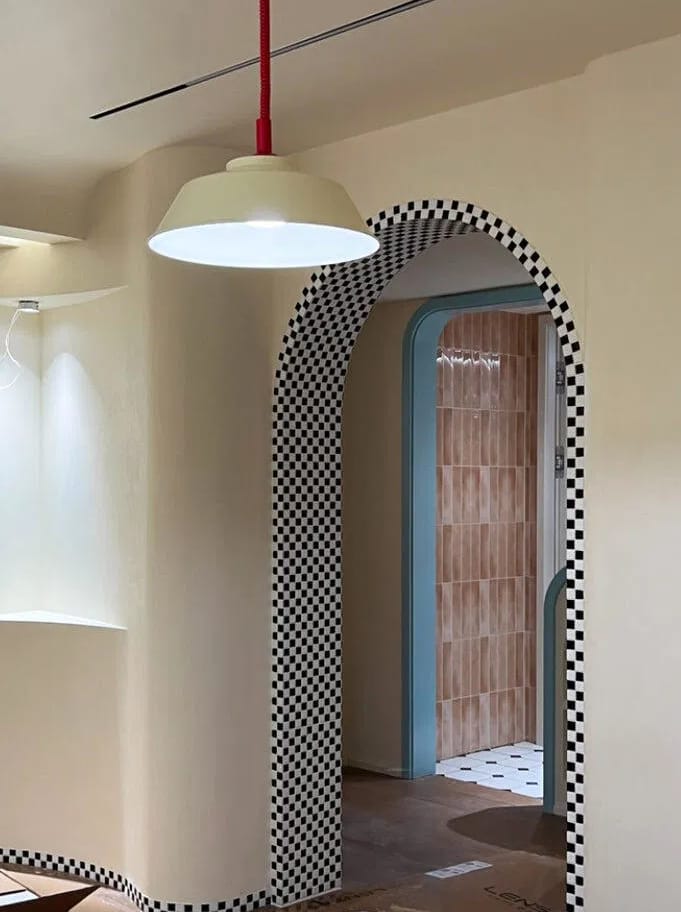 Customer photo review of Glossy Metal Pendant Light