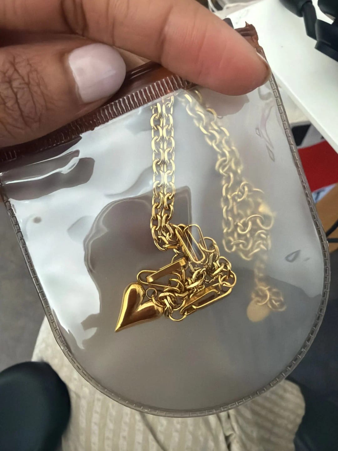 Customer photo review of Romantic Heart Pendant