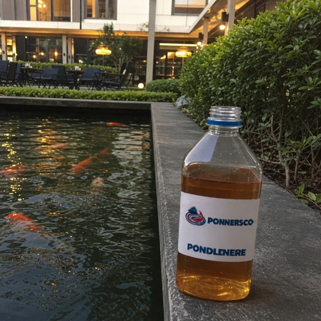 Customer photo review of Pond Fish Treatment UK | Anti-Parasite and Ulcer | Treats White Spot and Bacterial Infections