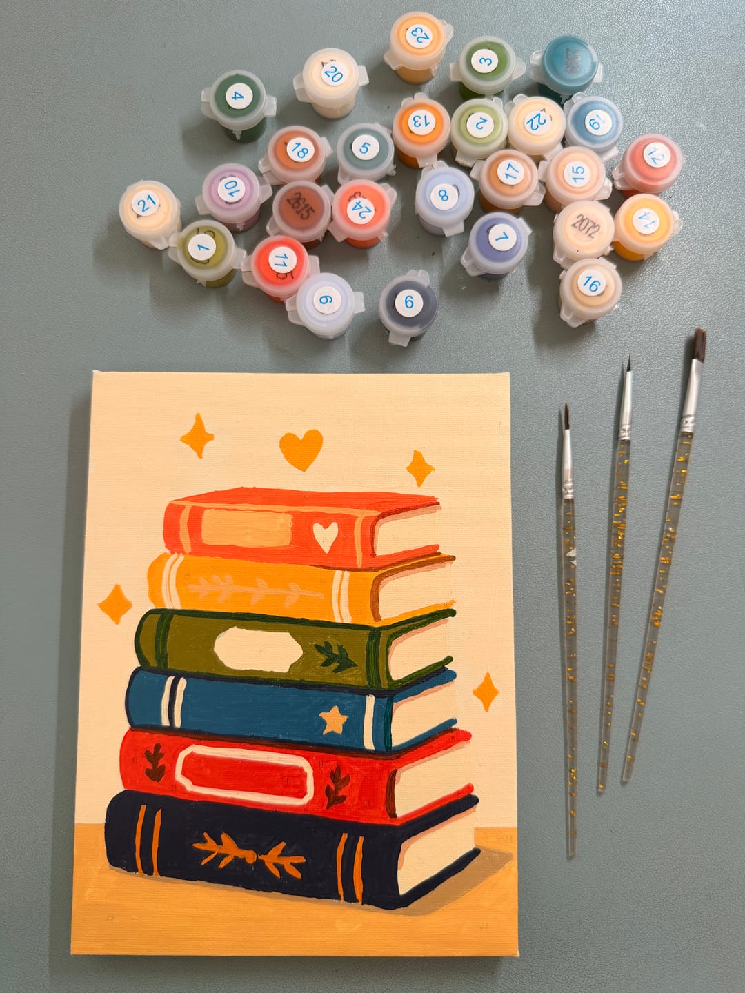 Customer photo review of 4 Mini Paintings - Colorful Book Set