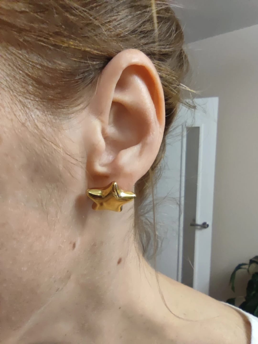 Customer photo review of Midnight Star Studs
