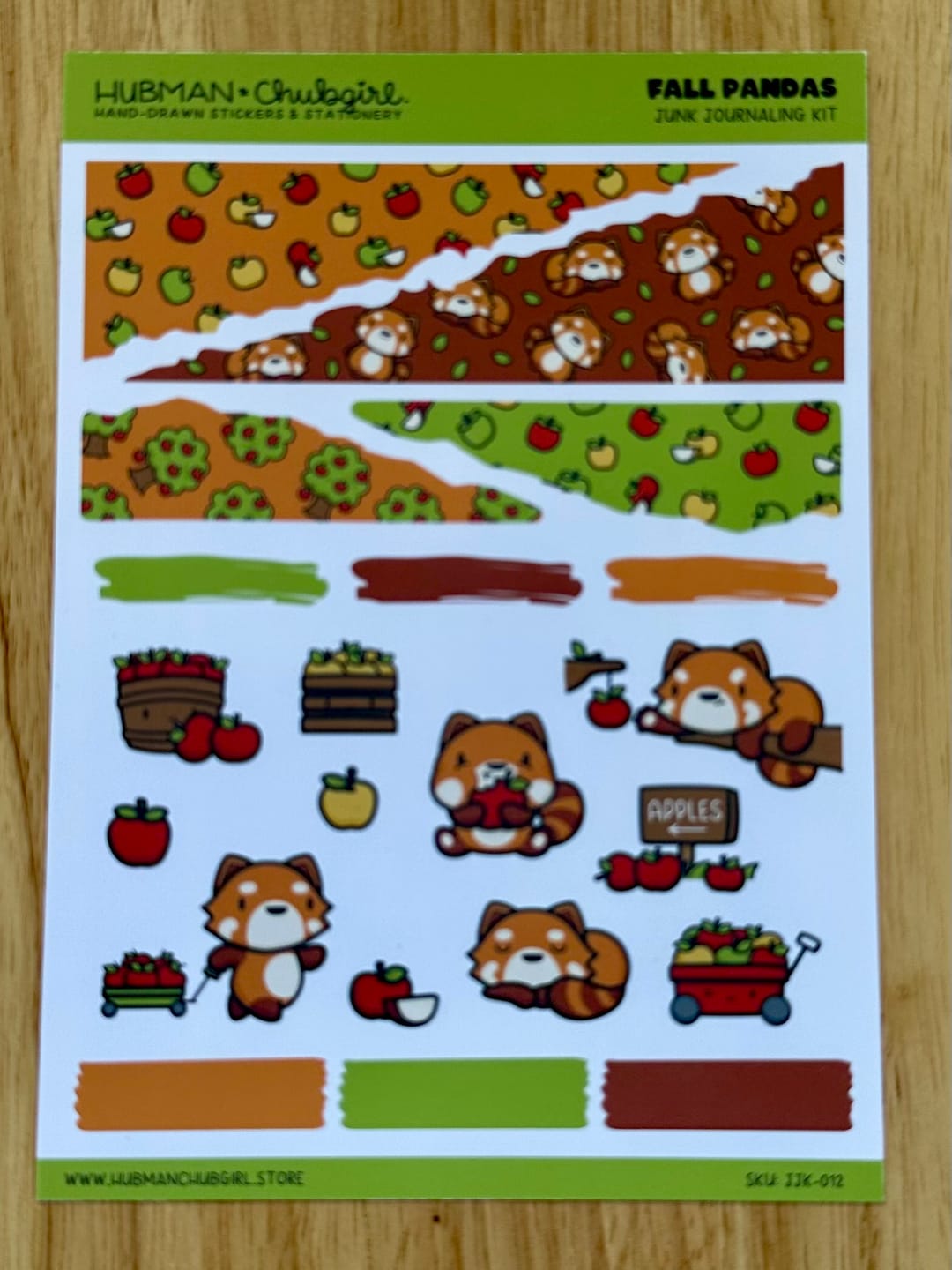 Customer photo review of Fall Pandas Days Junk Journaling Kit