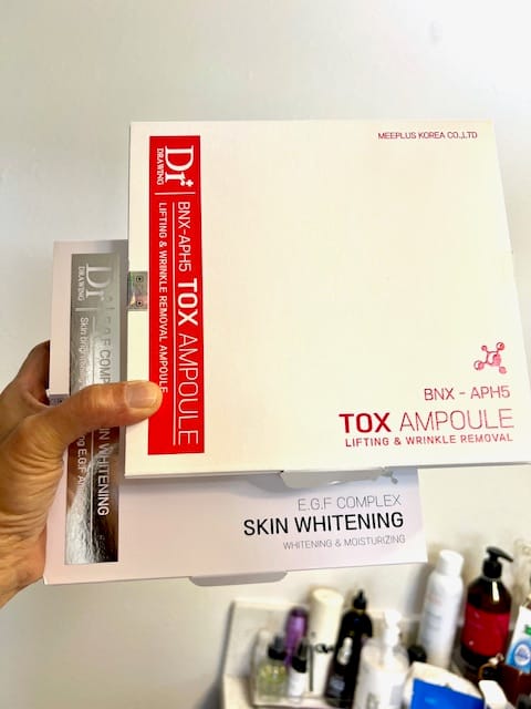Customer photo review of Dr. Drawing Whitening Complex Ampoule