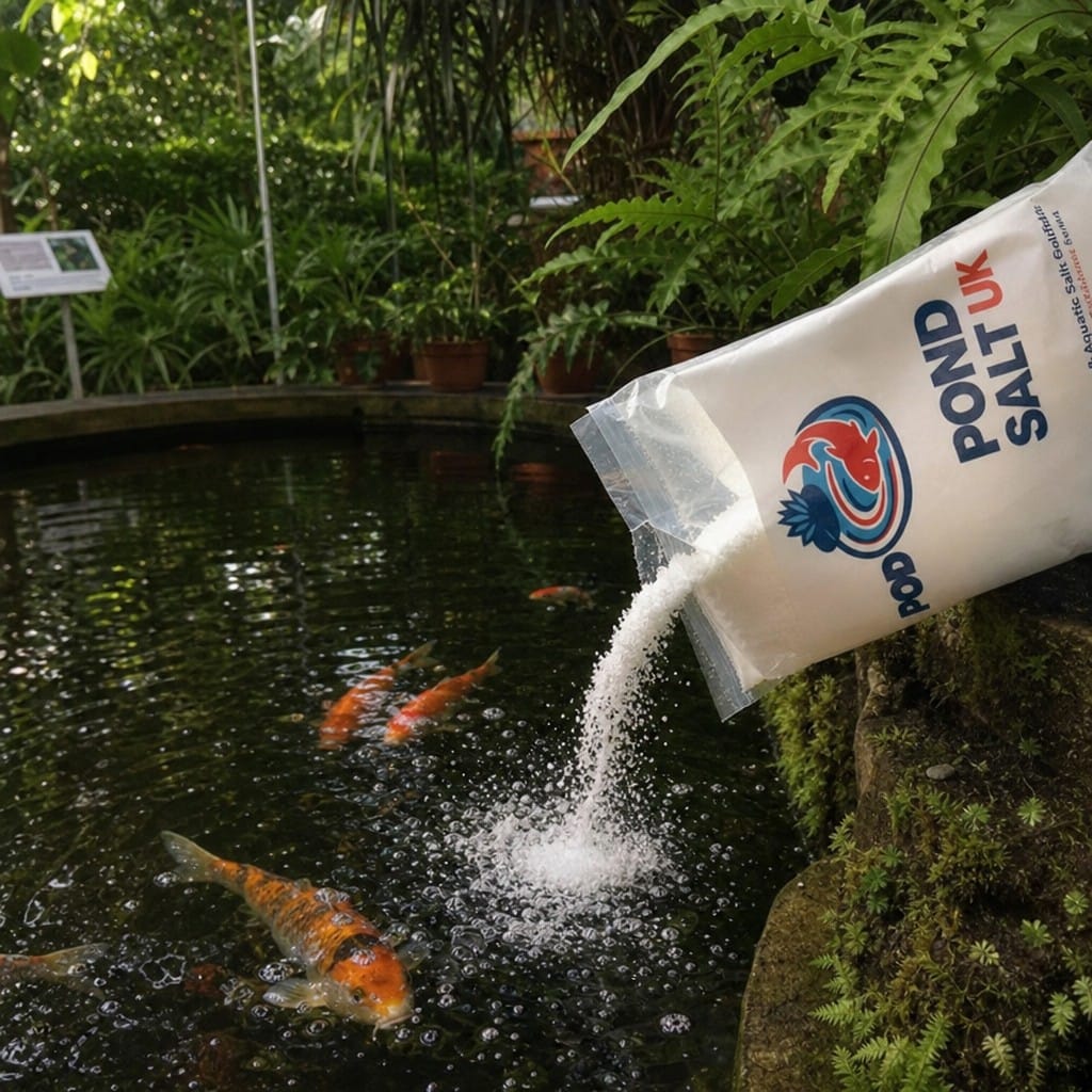 Customer photo review of Pond Salt UK | Pure Aquatic Salt for Koi & Goldfish | Reduces Stress | Aids Recovery