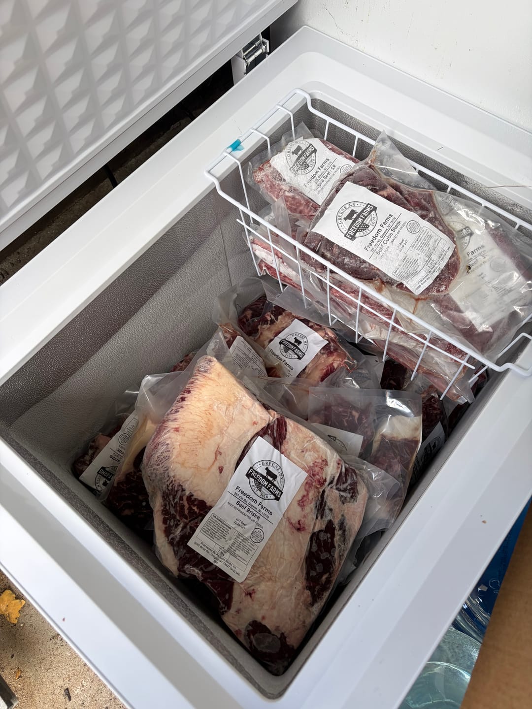Customer photo review of Beef Meat Share! (Free Freezer)