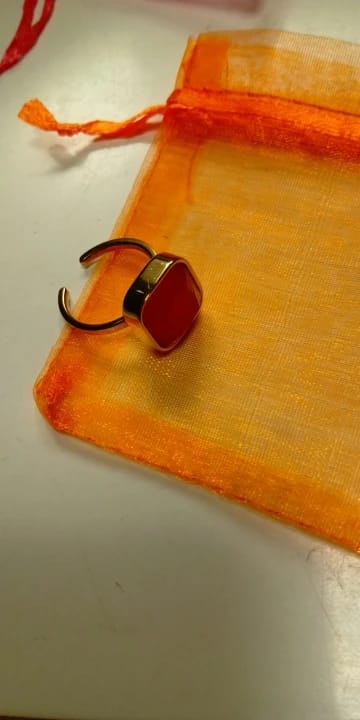 Customer photo review of Opalique Square Gold Ring
