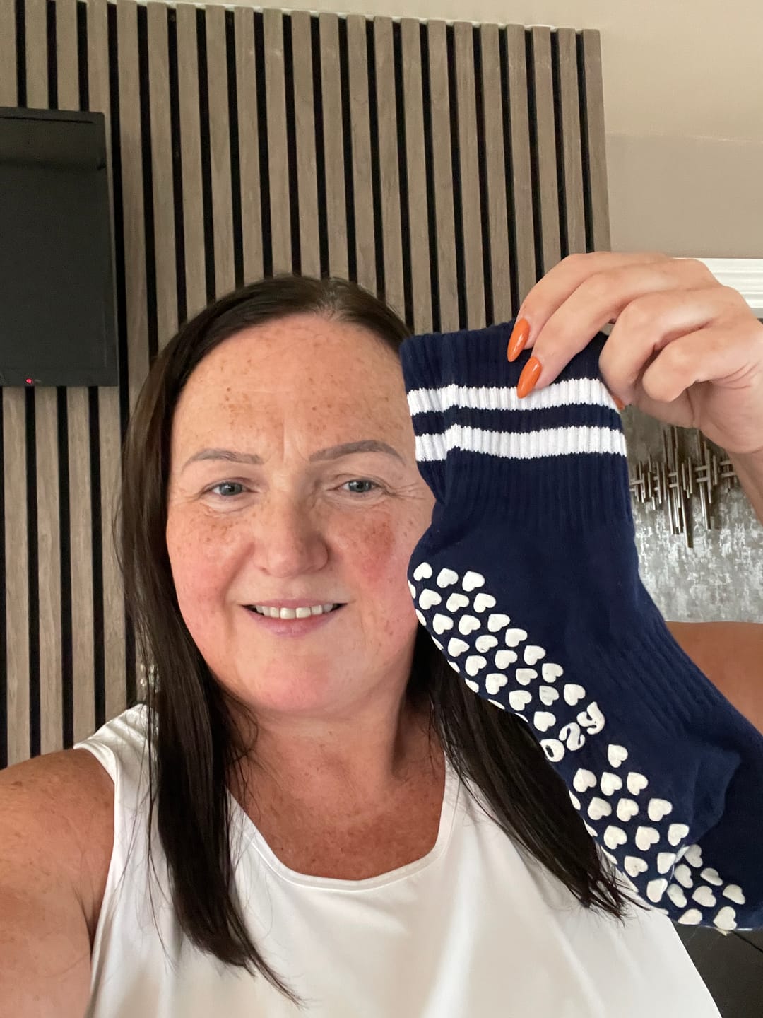 Customer photo review of Grip Stripes - Navy