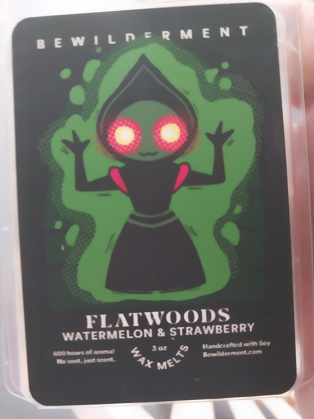 Customer photo review of Flatwoods - Cryptid Wax Melts