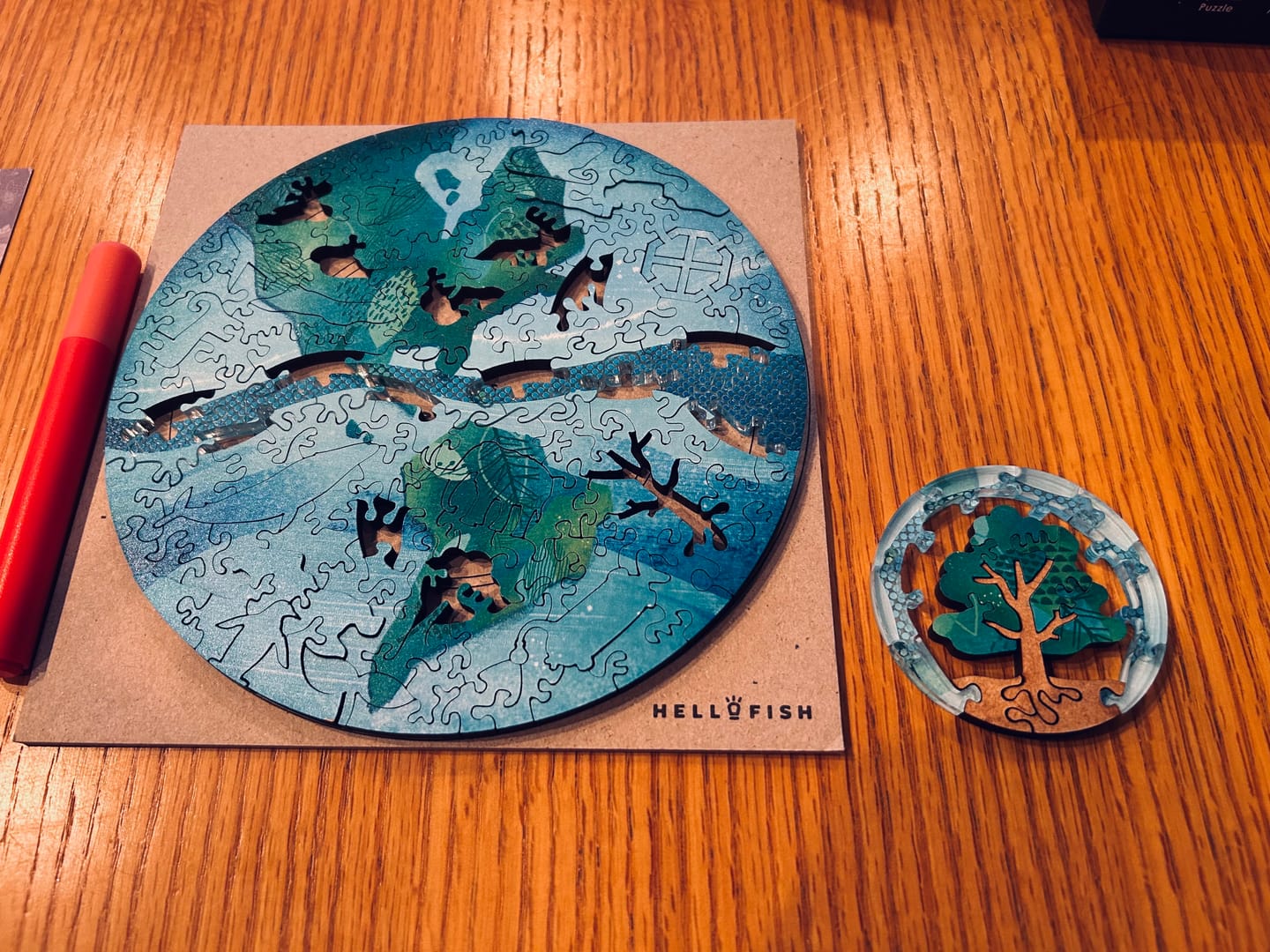 Customer photo review of 【9月入荷分予約】宇宙の破片 EARTH 地球と専用フレームセット