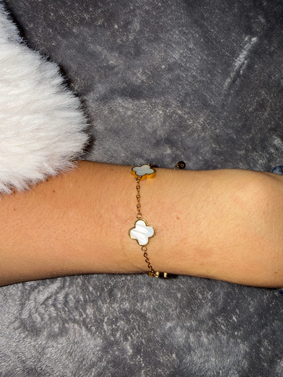 Customer photo review of White Clover Armband