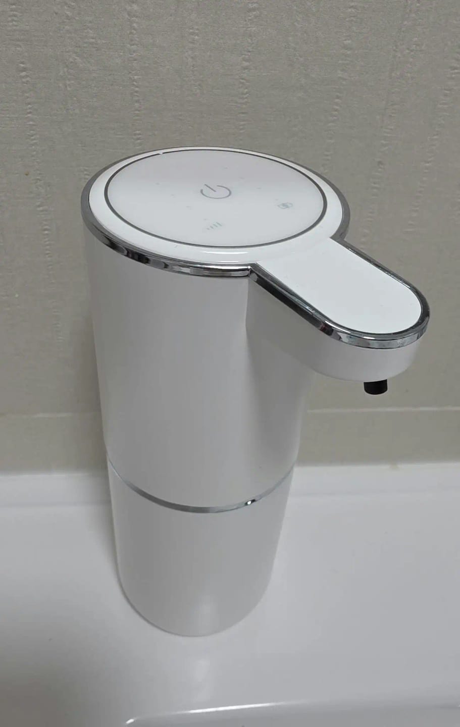 Customer photo review of Liquid Foma Soap Dispenser - Turn Your Everyday Handwashing Into a Smarter Experience