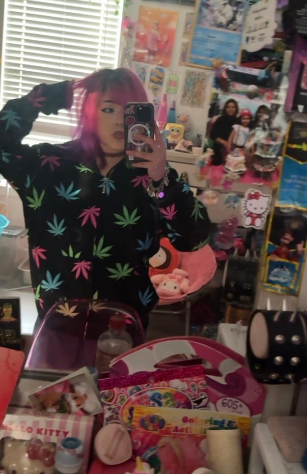 Customer photo review of Blaze It Hoodie